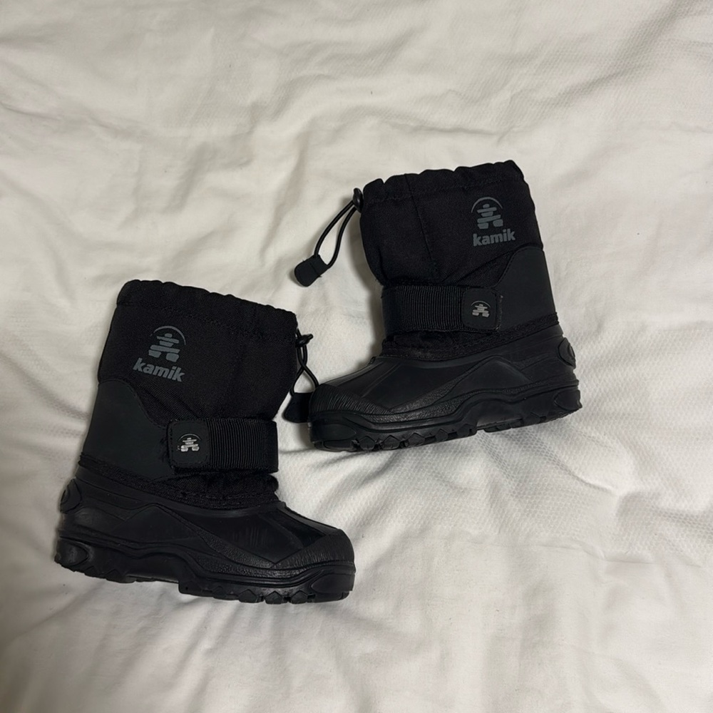 Kamik Black Kids Rain & Snow Boots